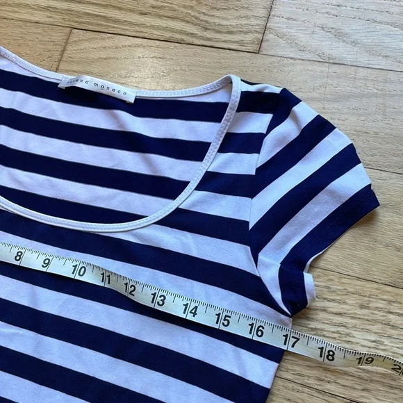 Susana Monaco dress navy white stripes size small - Picture 4 of 7
